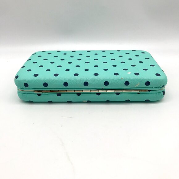 Merona Light Blue Polka Dot Hinge Wallet - Picture 5 of 10